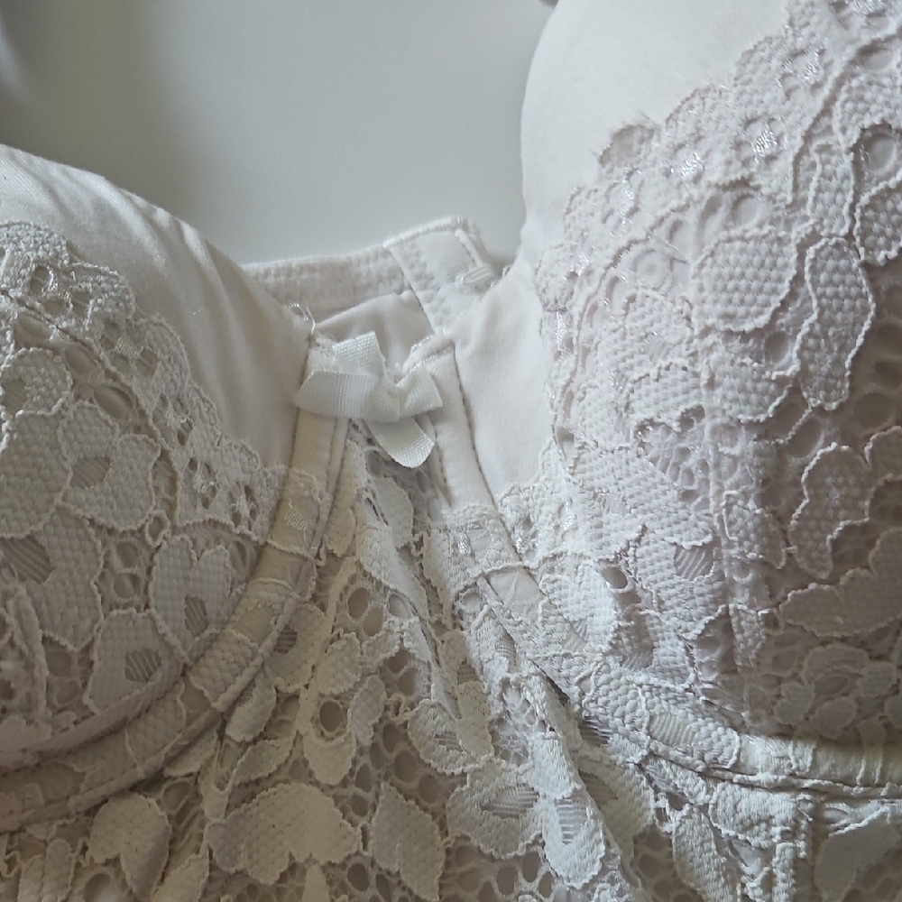 Victoria's Secret Ivory Lace Bustier - Picture 10 of 13